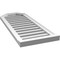 Ekena Millwork Octagonal Top Surface Mount PVC Gable Vent w/ 2"W x 2"P Brickmould Sill Frame, 16"W x 40"H GVPOT16X4003SF - alternate 3